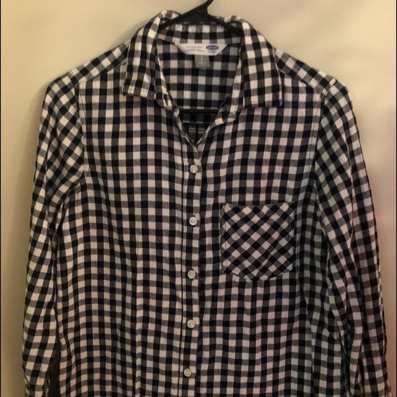 Old Navy button down the classic shirt size small long sleeve plaid - Picture 5 of 8